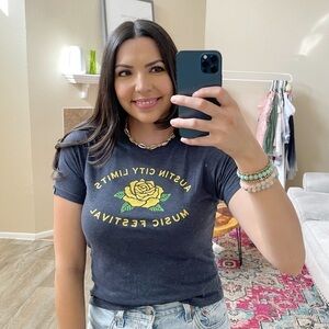 Music festival tee | Austin City Limits Navy band tee